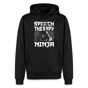 Speech Therapist Therapy Assistant - Männer Premium Bio Hoodie - Schwarz - Vorne - Nico (187cm)