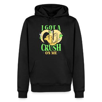 Ich Habe Eine Schwärmerei Für Mich Süß Selbstliebe - Männer Premium Bio Hoodie - Schwarz - Vorne - Nico (187cm)