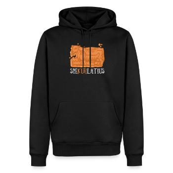 Spekuhlatius Spekulatius Kuh Bauer Weihnachten - Männer Premium Bio Hoodie - Schwarz - Vorne - Nico (187cm)