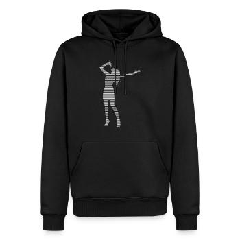 Sängerin - Männer Premium Bio Hoodie - Schwarz - Vorne - Nico (187cm)