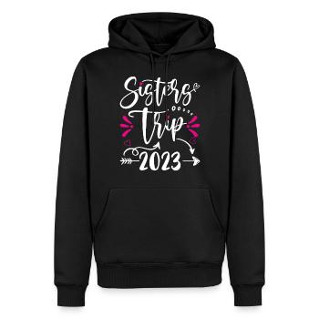 Sisters Trip 2023 Vacation Travel Funny Sisters - Männer Premium Bio Hoodie - Schwarz - Vorne - Nico (187cm)