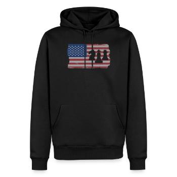 Schach Spieler - Männer Premium Bio Hoodie - Schwarz - Vorne - Nico (187cm)