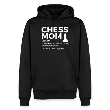 Schach Spieler - Männer Premium Bio Hoodie - Schwarz - Vorne - Nico (187cm)