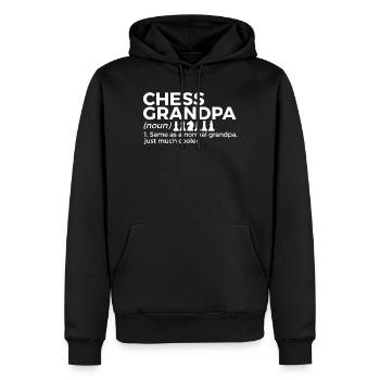 Schach Spieler - Männer Premium Bio Hoodie - Schwarz - Vorne - Nico (187cm)