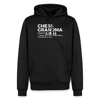 Schach Spieler - Männer Premium Bio Hoodie - Schwarz - Vorne - Nico (187cm)