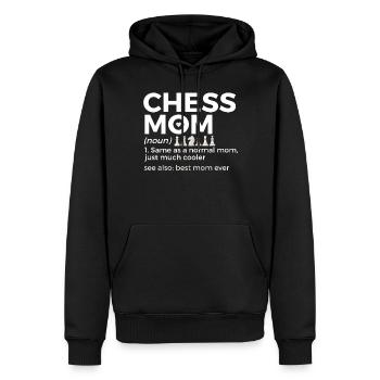 Schach Spieler - Männer Premium Bio Hoodie - Schwarz - Vorne - Nico (187cm)