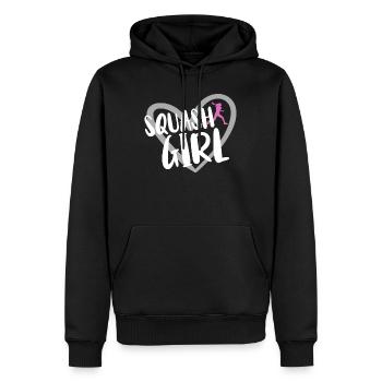 Squash Spieler - Männer Premium Bio Hoodie - Schwarz - Vorne - Nico (187cm)