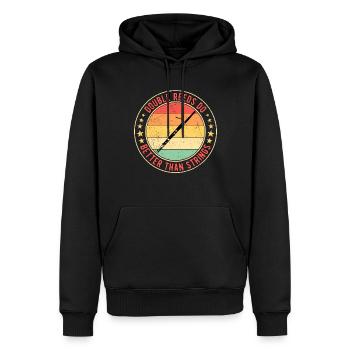 Basson Bassoniste Double Anches - Sweat à capuche Premium bio Homme - noir - Devant - Nico (187cm)