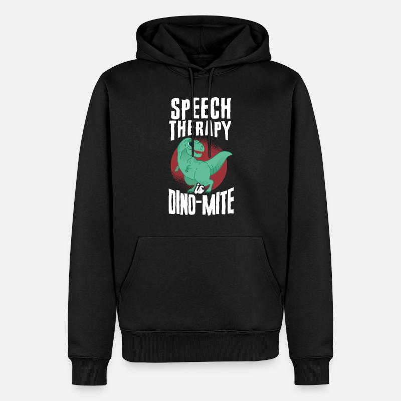 Assistant orthophoniste - Sweat à capuche Premium bio Homme - noir