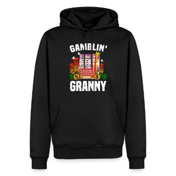 Casino Gambling Slot Machine à sous Jeu de cartes - Sweat à capuche Premium bio Homme - noir - Devant - Nico (187cm)