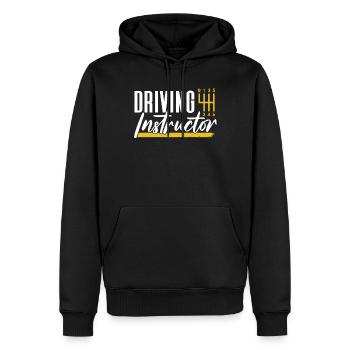 Moniteur d’auto-école École de conduite Apprenant leçon de conduite - Sweat à capuche Premium bio Homme - noir - Devant - Nico (187cm)