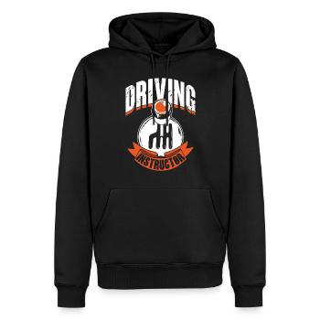 Moniteur d’auto-école École de conduite Apprenant leçon de conduite - Sweat à capuche Premium bio Homme - noir - Devant - Nico (187cm)