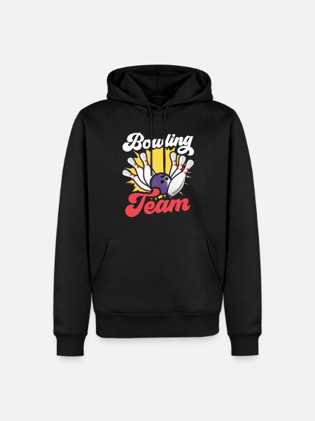 Bowling Team Hobby Bowler Mannschaft - Men’s Premium Organic Hoodie - black