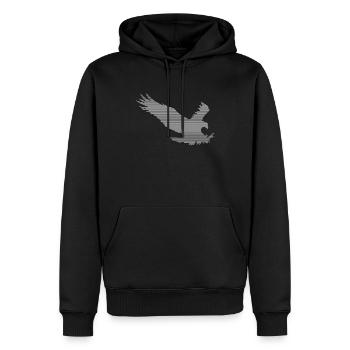Aigle - Sweat à capuche Premium bio Homme - noir - Devant - Nico (187cm)