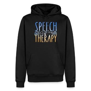 Speech Therapist Therapy Assistant - Männer Premium Bio Hoodie - Schwarz - Vorne - Nico (187cm)