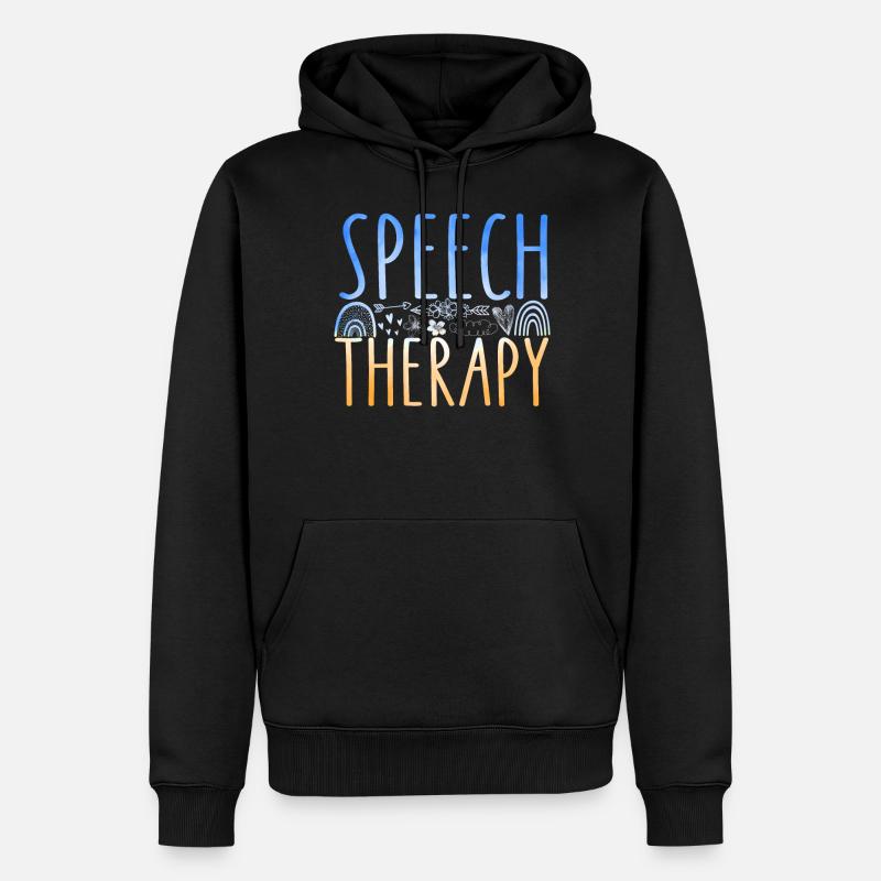 Assistant orthophoniste - Sweat à capuche Premium bio Homme - noir