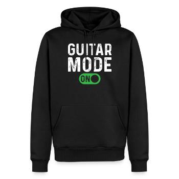 Guitar Mode On - Bass Guitarist Guitar Player - Männer Premium Bio Hoodie - Schwarz - Vorne - Nico (187cm)