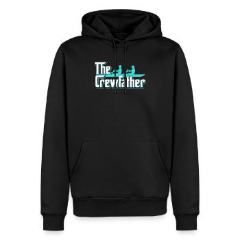 The Crewfather Rowing Kayak Canoe Rower - Men’s Premium Organic Hoodie - black - Front - Nico (187cm)