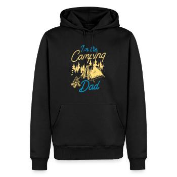 Ich Bin Der Camping Papa Camp Campen Camper - Männer Premium Bio Hoodie - Schwarz - Vorne - Nico (187cm)