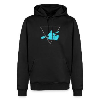 Kanusport - Männer Premium Bio Hoodie - Schwarz - Vorne - Nico (187cm)