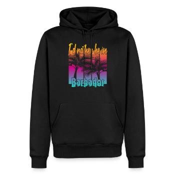I'd rather be in Barbados - Men’s Premium Organic Hoodie - black - Front - Nico (187cm)