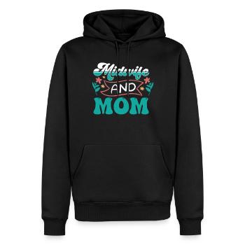 Hebamme Und Mutter Hebammen Geburtshilfe Beruf - Männer Premium Bio Hoodie - Schwarz - Vorne - Nico (187cm)