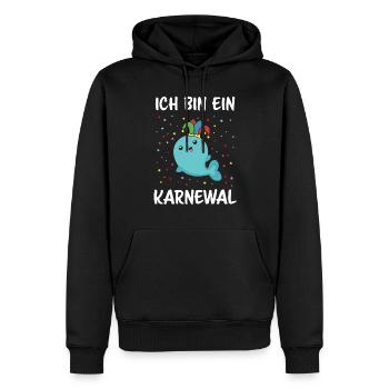 Karneval Fasnacht Konfetti Kostümersatz Karnewal - Männer Premium Bio Hoodie - Schwarz - Vorne - Nico (187cm)