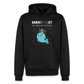 Urlaubsmodus Karneval Jecken Konfetti Sommerpause - Männer Premium Bio Hoodie - Schwarz - Vorne - Nico (187cm)