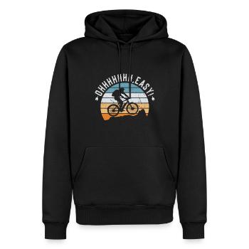 Oh Easy E-bike Elektrofahrrad Fahrrad Radfahren - Männer Premium Bio Hoodie - Schwarz - Vorne - Nico (187cm)