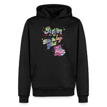 Inline Skater - Männer Premium Bio Hoodie - Schwarz - Vorne - Nico (187cm)