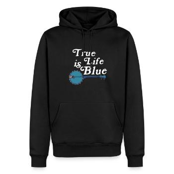 Banjo Shirts For Men Bluegrass Appalachia Folk - Männer Premium Bio Hoodie - Schwarz - Vorne - Nico (187cm)