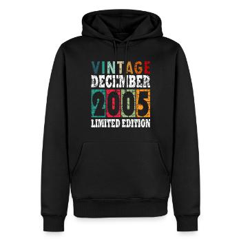 Year of construction 2006 December born gift idea - Männer Premium Bio Hoodie - Schwarz - Vorne - Nico (187cm)