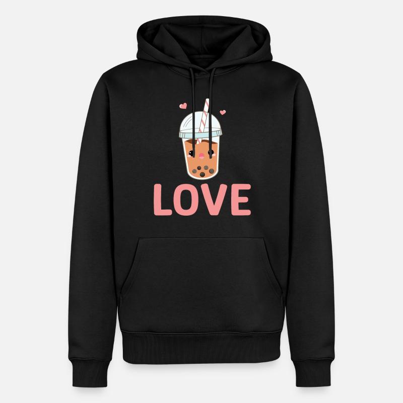 Bubble Tea Lover Cadeau - Sweat à capuche Premium bio Homme - noir