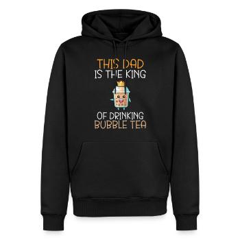 Bubble Tea Lover Gift - Men’s Premium Organic Hoodie - black - Front - Nico (187cm)