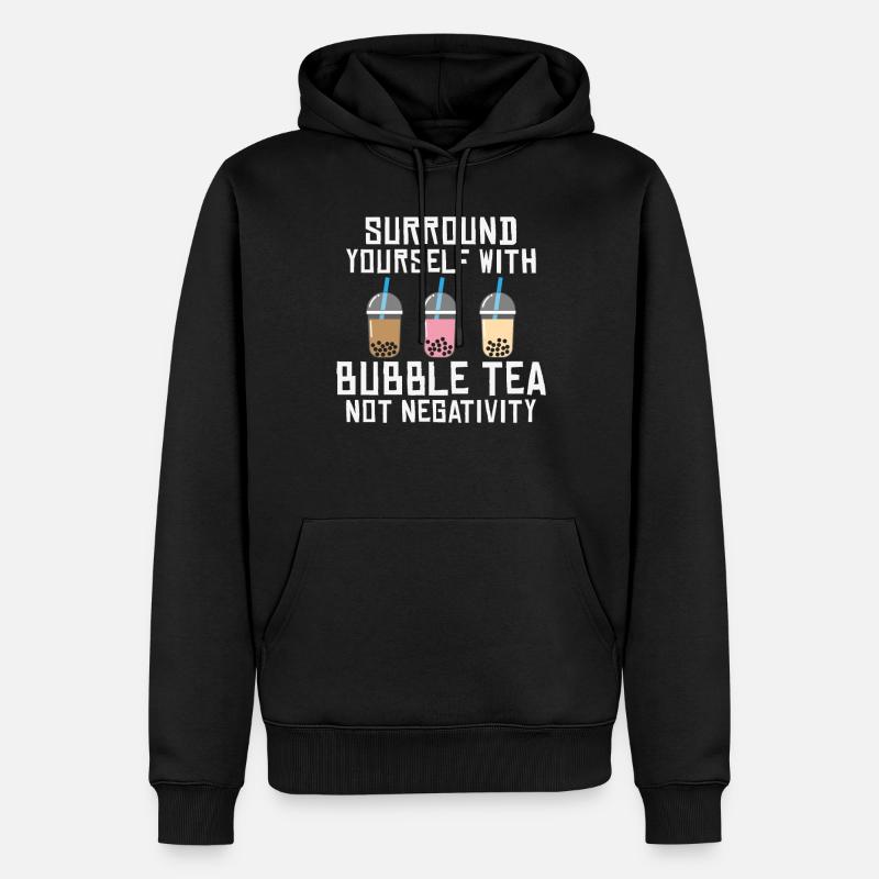 Bubble Tea Lover Cadeau - Sweat à capuche Premium bio Homme - noir
