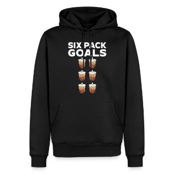 Bubble Tea Lover Gift - Men’s Premium Organic Hoodie - black - Front - Nico (187cm)