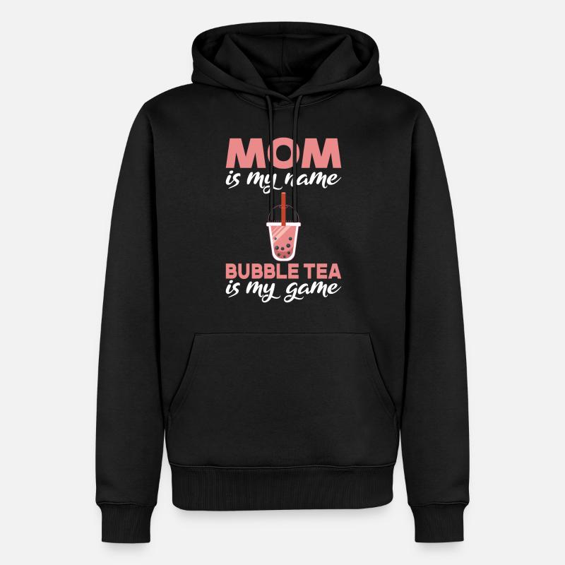 Bubble Tea Lover Geschenk - Männer Premium Bio Hoodie - Schwarz