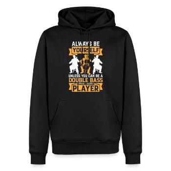 Double Bass Player - Double Bassist - Männer Premium Bio Hoodie - Schwarz - Vorne - Nico (187cm)
