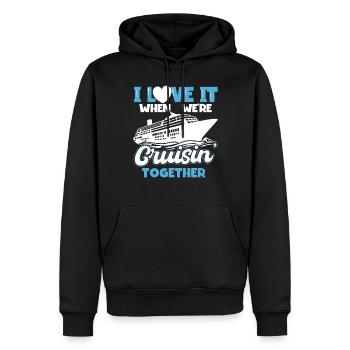 I Love It When Were Cruisin Together - Männer Premium Bio Hoodie - Schwarz - Vorne - Nico (187cm)