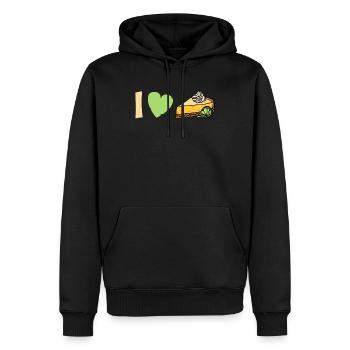 C’est drôle que j’adore la conception de gâteau au citron - Sweat à capuche Premium bio Homme - noir - Devant - Nico (187cm)