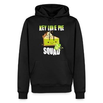 Funny Lemon Cake Design - Men’s Premium Organic Hoodie - black - Front - Nico (187cm)