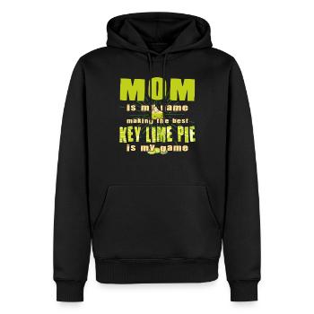 Funny Mother Lemon Cake Design - Men’s Premium Organic Hoodie - black - Front - Nico (187cm)