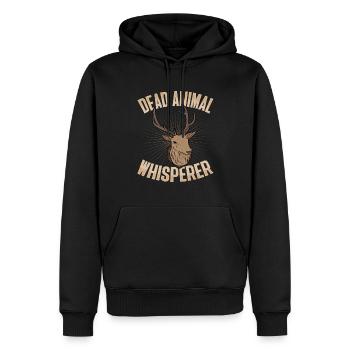 Taxidermist design for stuffing animals - Men’s Premium Organic Hoodie - black - Front - Nico (187cm)
