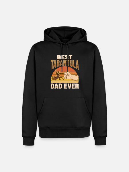 Tarantulas Terrarium Tarantula Papa - Men’s Premium Organic Hoodie - black