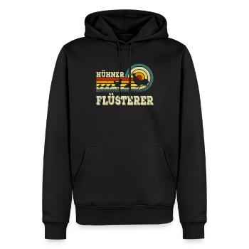 Poulet Chusperer Agriculture Gockel Poulet Poulets - Sweat à capuche Premium bio Homme - noir - Devant - Nico (187cm)