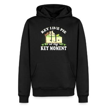 Funny kawaii lemon cake design - Men’s Premium Organic Hoodie - black - Front - Nico (187cm)