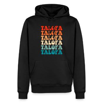 talofa,samoa - Männer Premium Bio Hoodie - Schwarz - Vorne - Nico (187cm)
