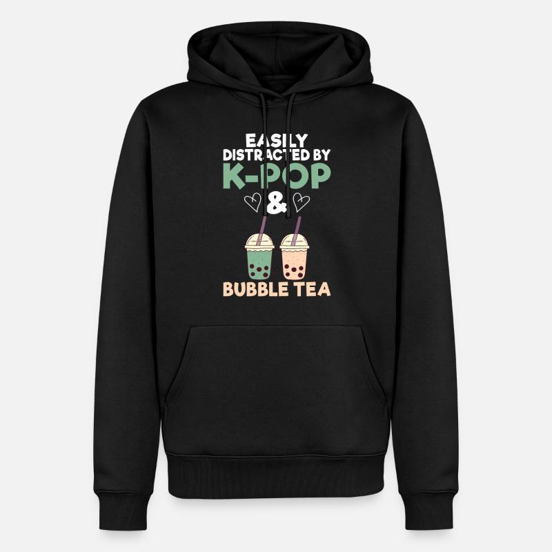 Bubble Tea Lover Cadeau - Sweat à capuche Premium bio Homme - noir