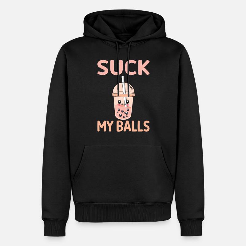 Bubble Tea Lover Cadeau - Sweat à capuche Premium bio Homme - noir