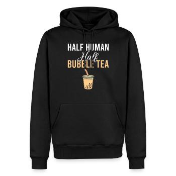 Bubble Tea Lover Cadeau - Sweat à capuche Premium bio Homme - noir - Devant - Nico (187cm)
